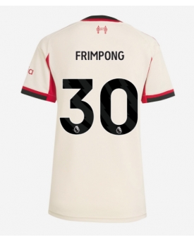 Billige Fotballdrakt Liverpool Jeremie Frimpong #30 Replika Bortedrakt Dame 2025-26 Kortermet Billige Fotballdrakt Liverpool Jeremie Frimpong #30 Replika Bortedrakt Dame 2025-26 Kortermet